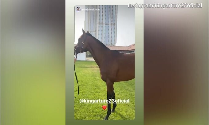 Vidal a Dubai con lo sceicco