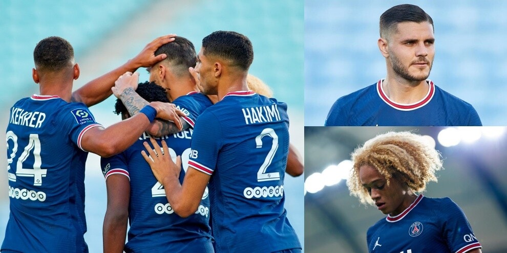 Psg-Siviglia, gol di Icardi e sprazzi di Xavi Simons