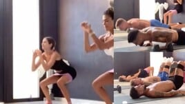 Insigne e Immobile, super allenamento con Jenny e Jessica