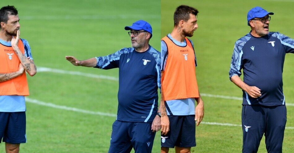 Lazio, Acerbi a lezione di difesa con Sarri