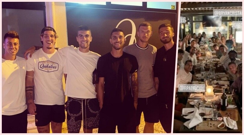La Roma fa gruppo: cena tra giocatori, Mourinho allenta la sorveglianza
