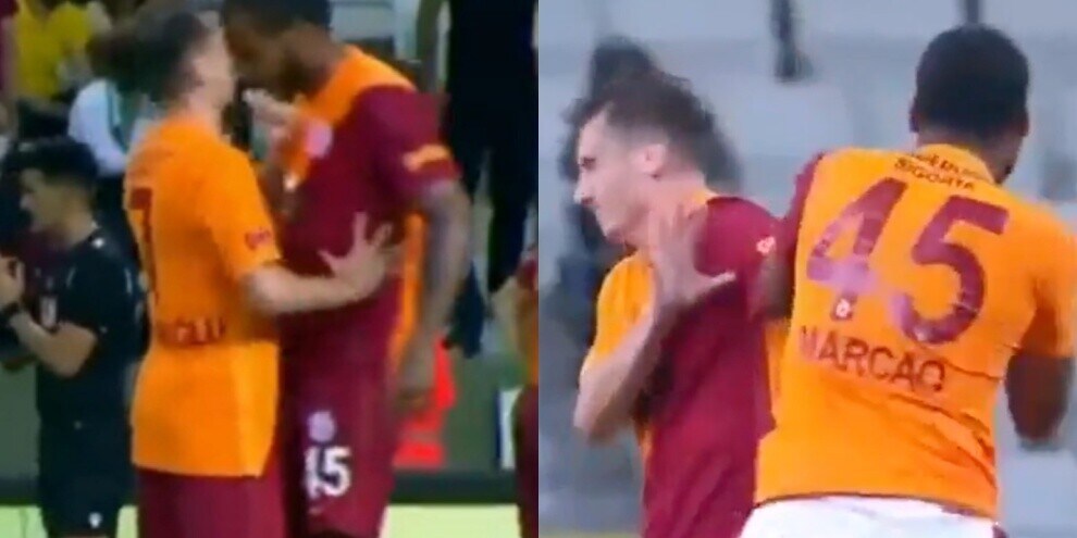 Galatasaray, follia Marcao: testata e pugni al compagno di squadra