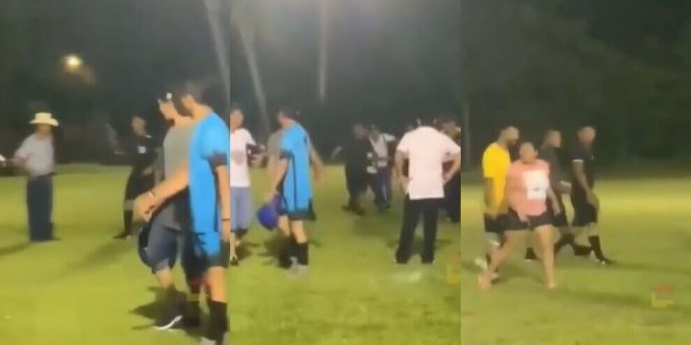Arbitro “seda“ la contestazione sparando colpi di pistola