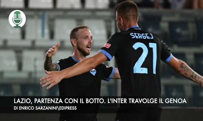 Lazio, partenza con il botto. L'Inter travolge il Genoa