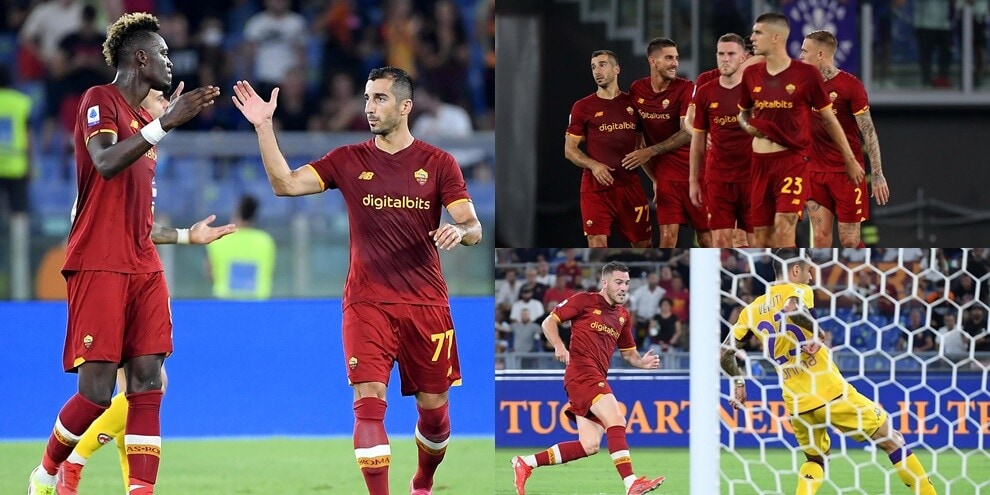 Abraham, debutto show: Mkhitaryan e Veretout lanciano la Roma