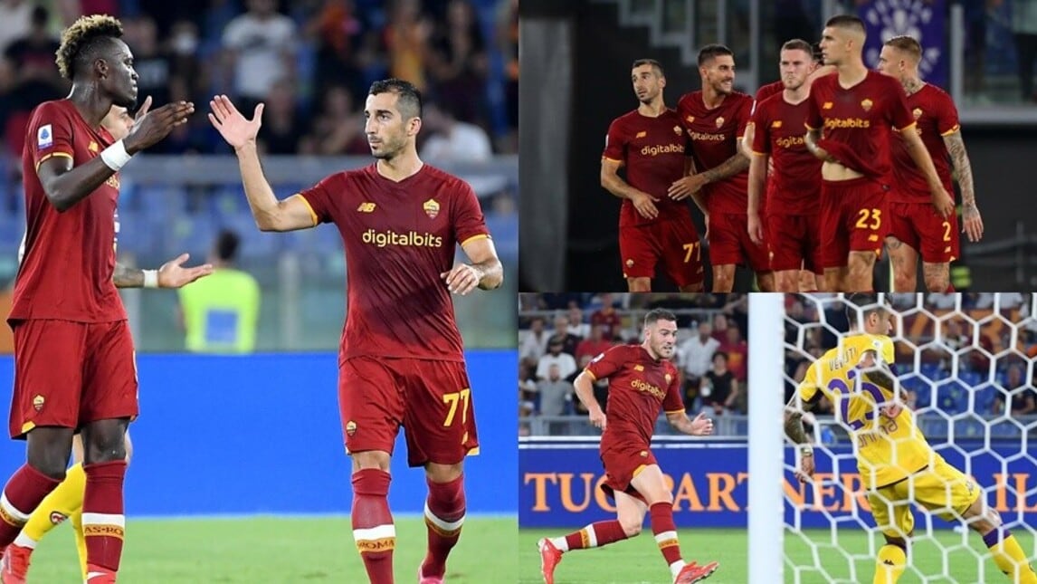 Abraham, debutto show: Mkhitaryan e Veretout lanciano la Roma
