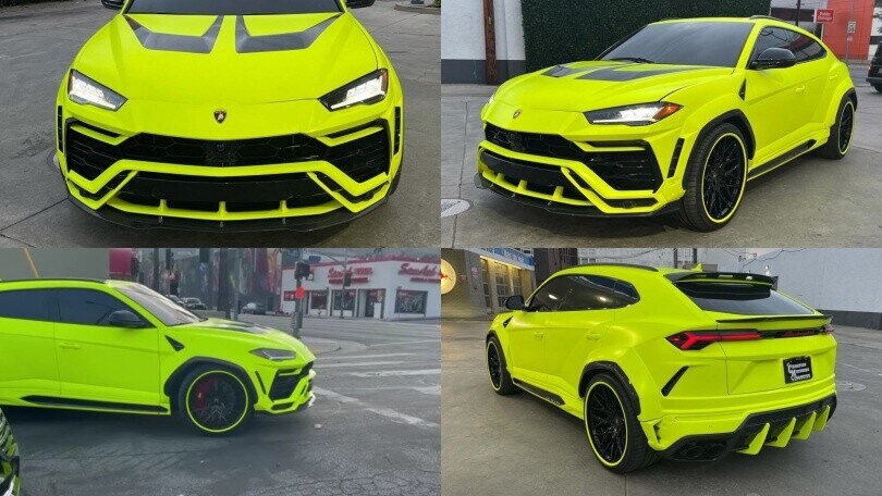 NBA, LaMelo Ball: ecco la sua nuova Lambo Urus fosforescente