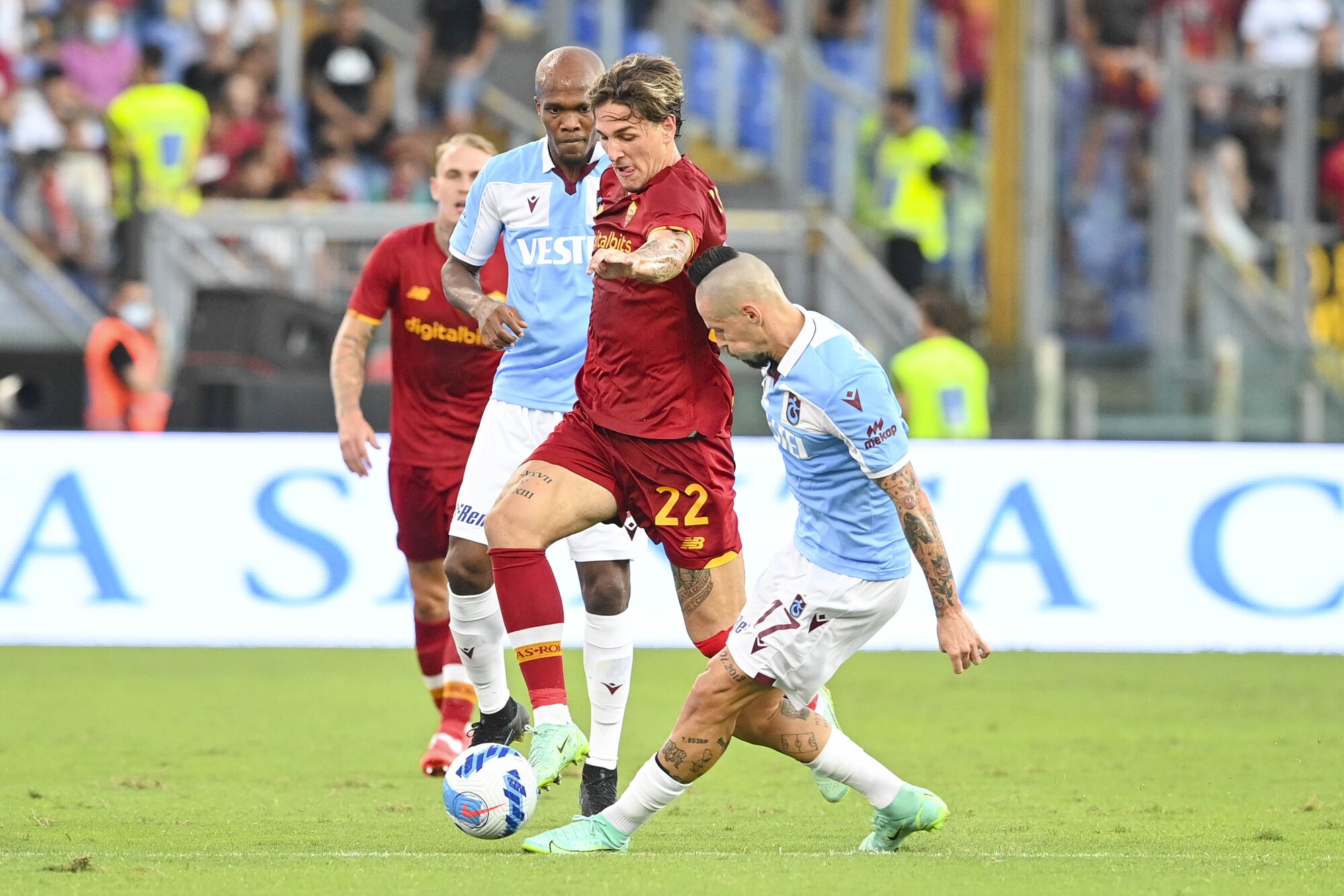 Roma-Trabzonspor 3-0: tabellino, sintesi, statistiche e marcatori