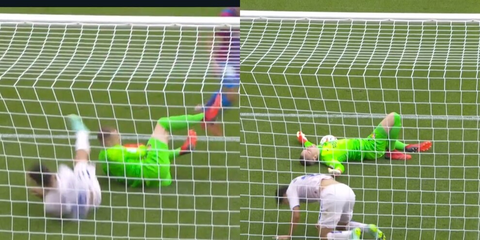 Barcellona, Ter Stegen che paura! Colpito alla testa da una ginocchiata