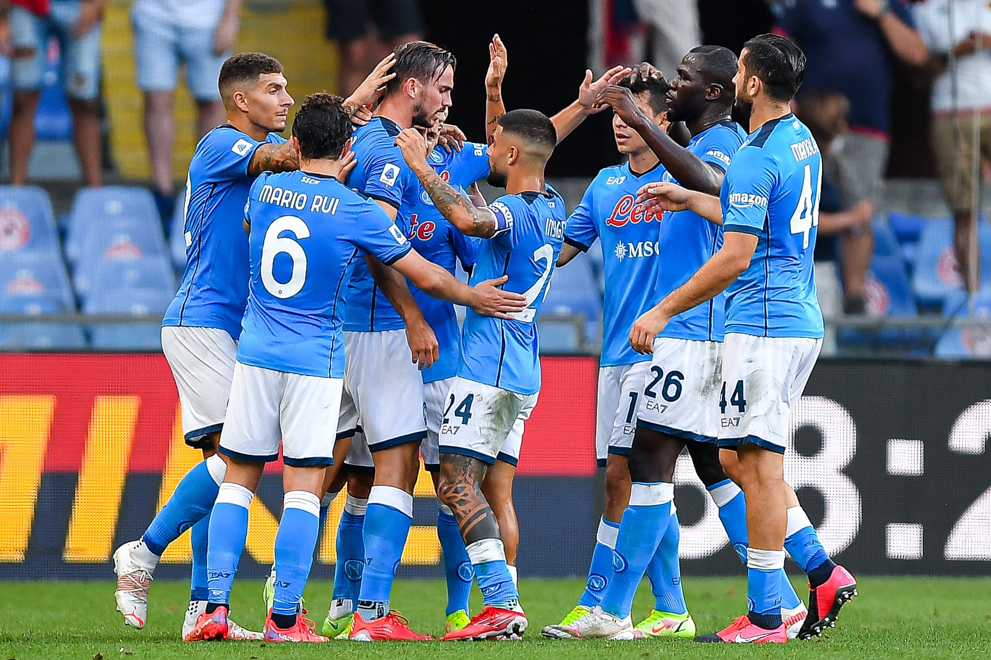 Genoa-Napoli 1-2: Fabian Ruiz e Petagna fanno volare Spalletti