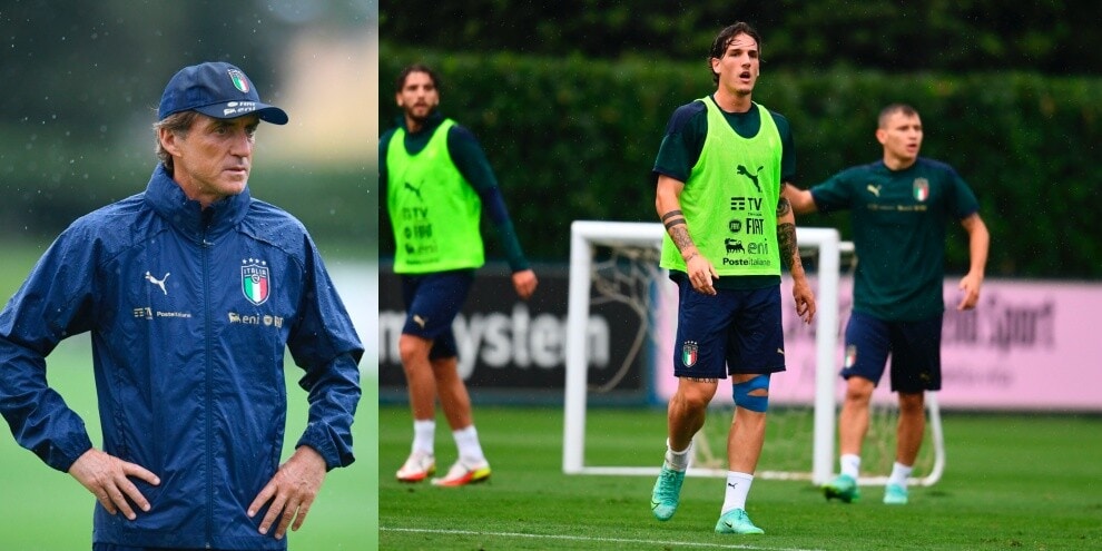 Italia, Zaniolo a lavoro sotto lo sguardo di Mancini