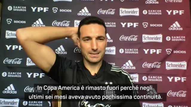 Scaloni: "Dybala? È carico e sta bene"