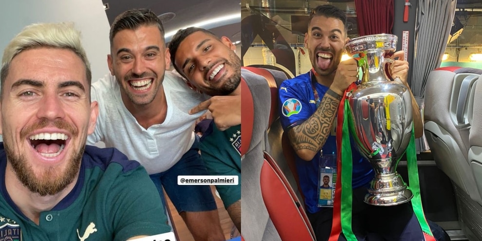 Italia, Spinazzola a Coverciano: sorrisi e post con gli Azzurri