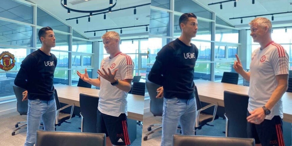 Manchester United, Ronaldo è arrivato: confronto con Solskjaer