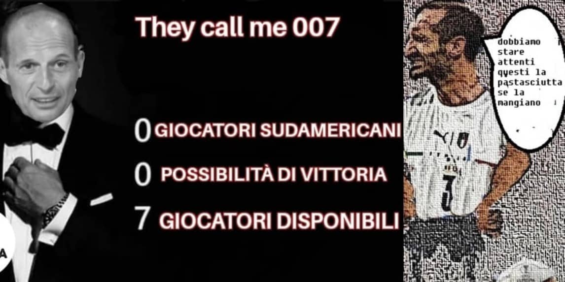 Napoli-Juve, quante assenze: ironia social tra infortuni e indisponibilità