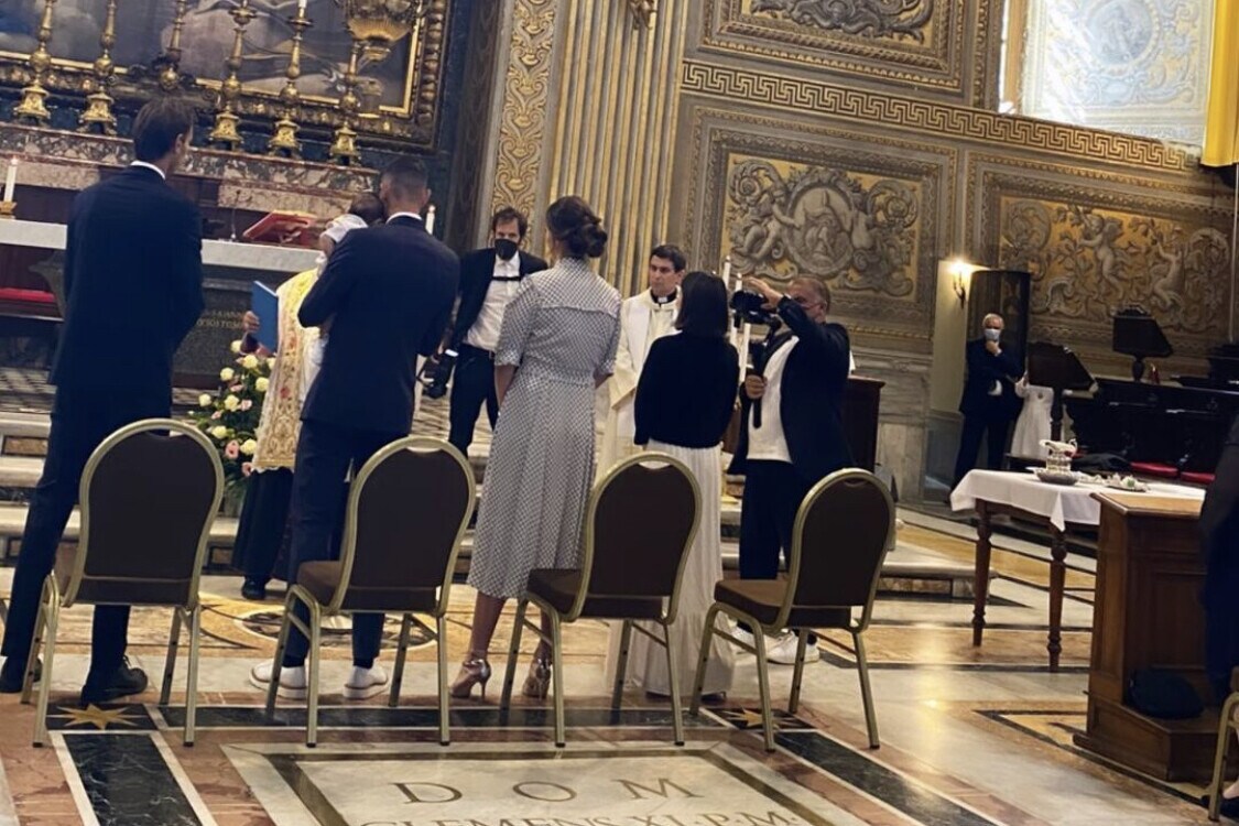 Pellegrini, battesimo del figlio a San Pietro: c'è anche Mancini