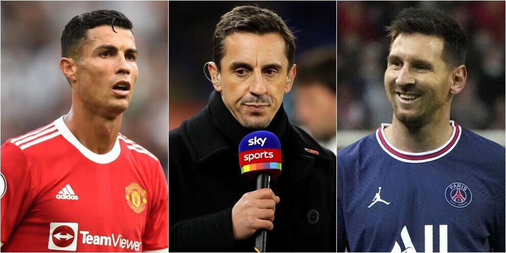 Neville, bufera sui social per le parole su Messi e Ronaldo: ecco cosa ha detto