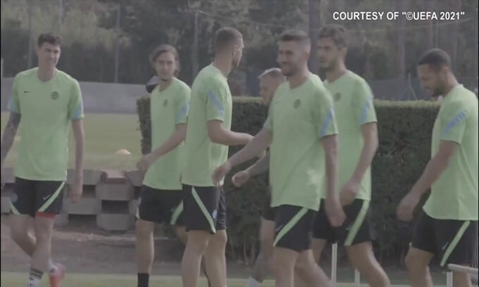 Inter, allenamento di rifinitura con vista Real Madrid