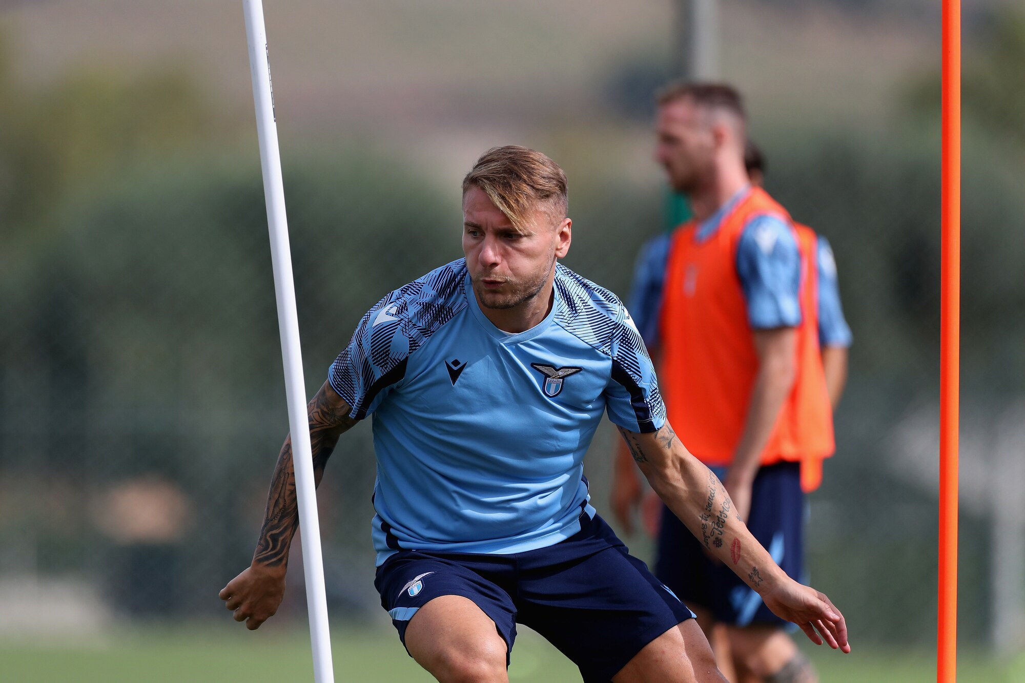 Lazio, ecco Immobile: si scalda per l’Inter