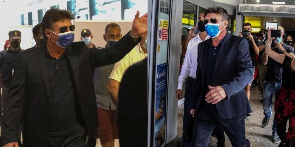 Mazzarri nuovo allenatore del Cagliari: l'arrivo in aeroporto