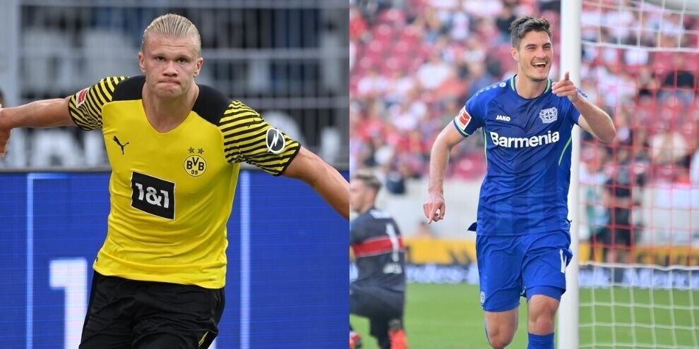 Haaland show: poker Dortmund. Schick in gol e Bayer ok, frena il Wolfsburg