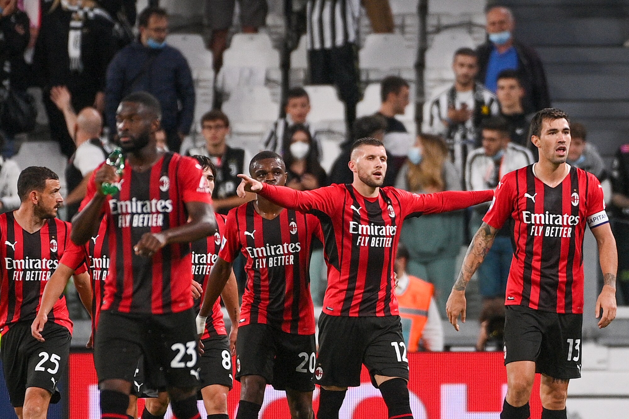 Juve-Milan 1-1: Rebic risponde a Morata