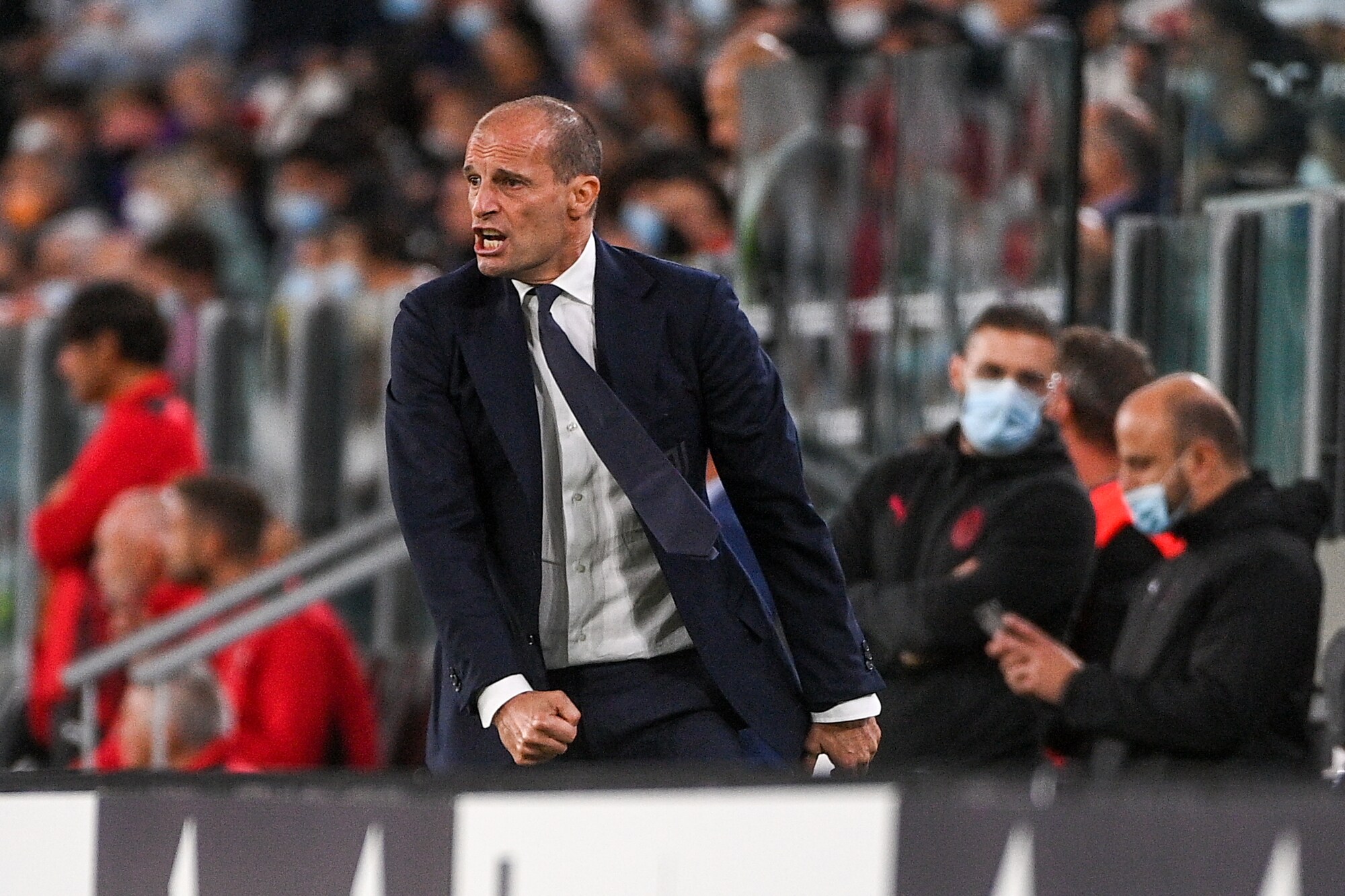 Allegri furioso: la frase urlata in campo dopo Juve-Milan