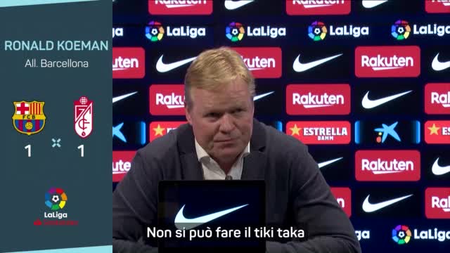 Koeman: "Il tiki taka? Non è più il Barça di otto anni fa"