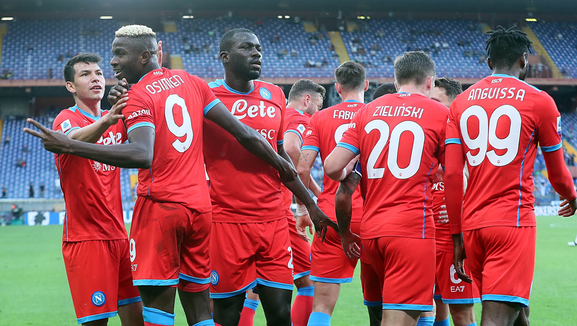 Sampdoria-Napoli 0-4: Osimhen show, Spalletti torna primo a punteggio pieno