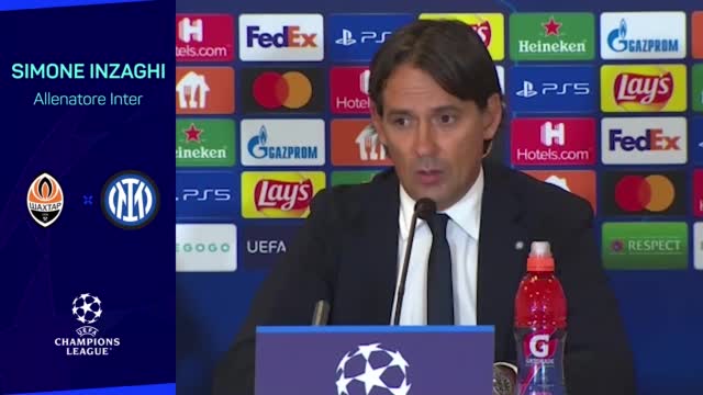 Inzaghi: "Shakhtar, si vede la mano di De Zerbi"