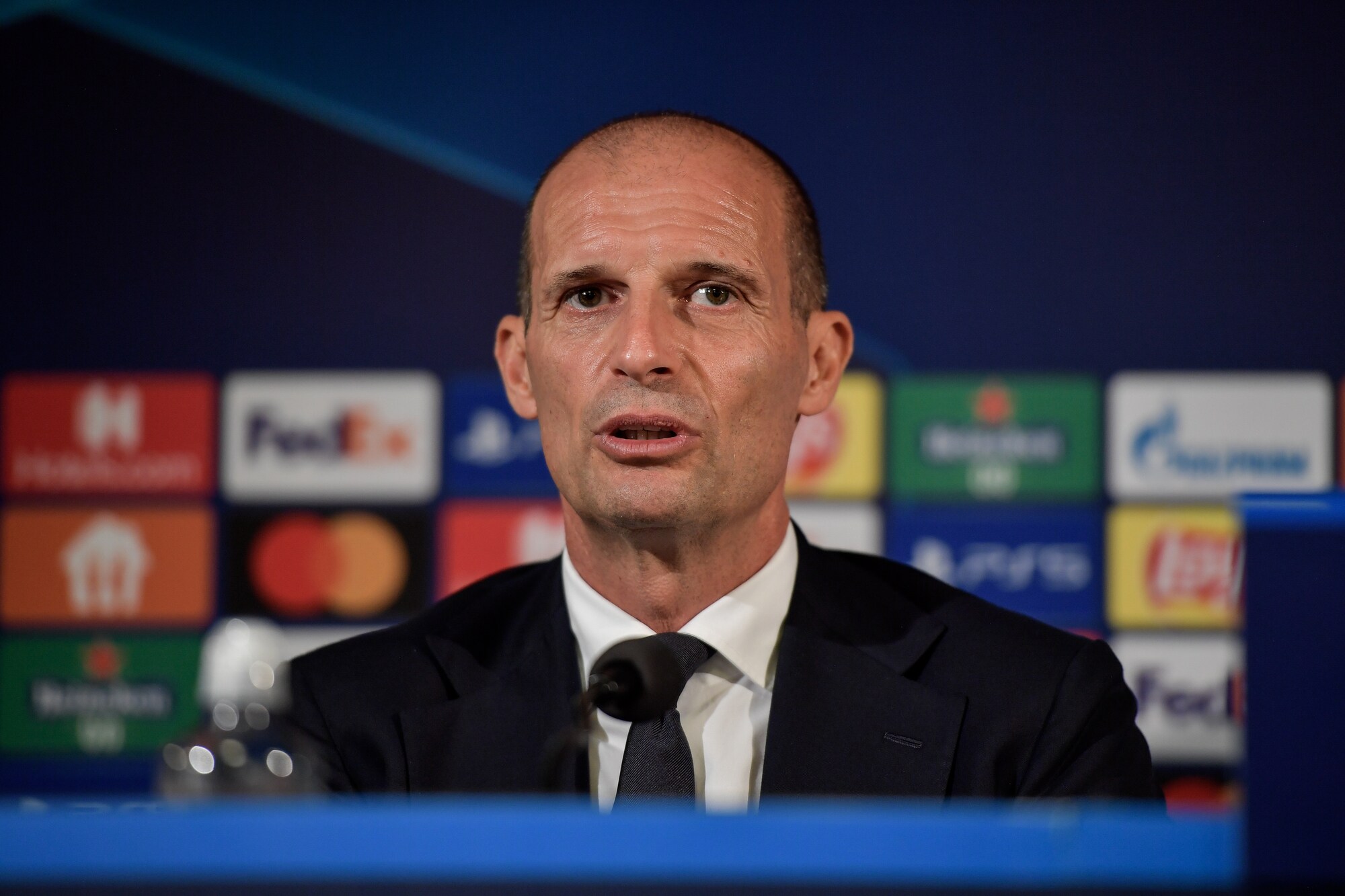 Juve, Allegri: “Chiellini torna nel derby, Chiesa può fare la punta“