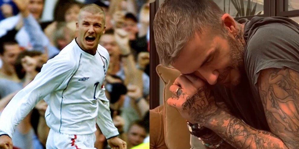 Beckham guarda un video e scoppia in lacrime: il motivo è da veri nostalgici