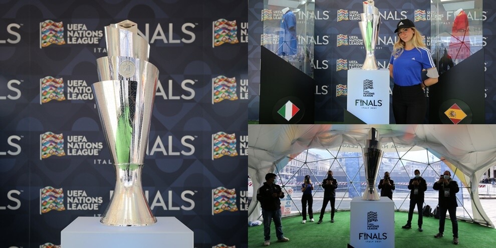 Nations League, il trofeo è stato esposto a Milano