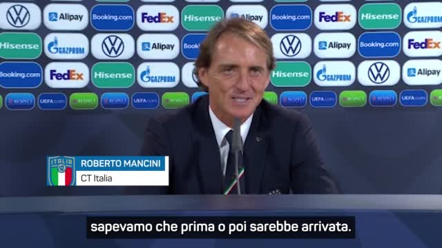 Mancini: "La sconfitta? Meglio stasera che in finale agli Europei o ai Mondiali"