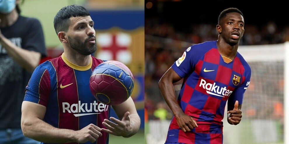 Barcellona, Aguero e Dembélé tornano in gruppo