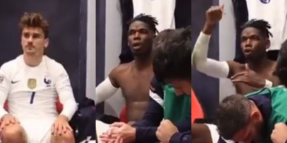 Pogba duro con i compagni: il video trapelato dagli spogliatoi della Francia