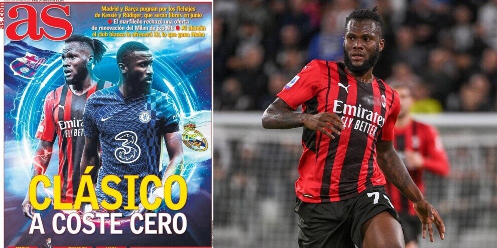 “Kessie e l'ex Roma Rudiger nel mirino di Barcellona e Real Madrid“