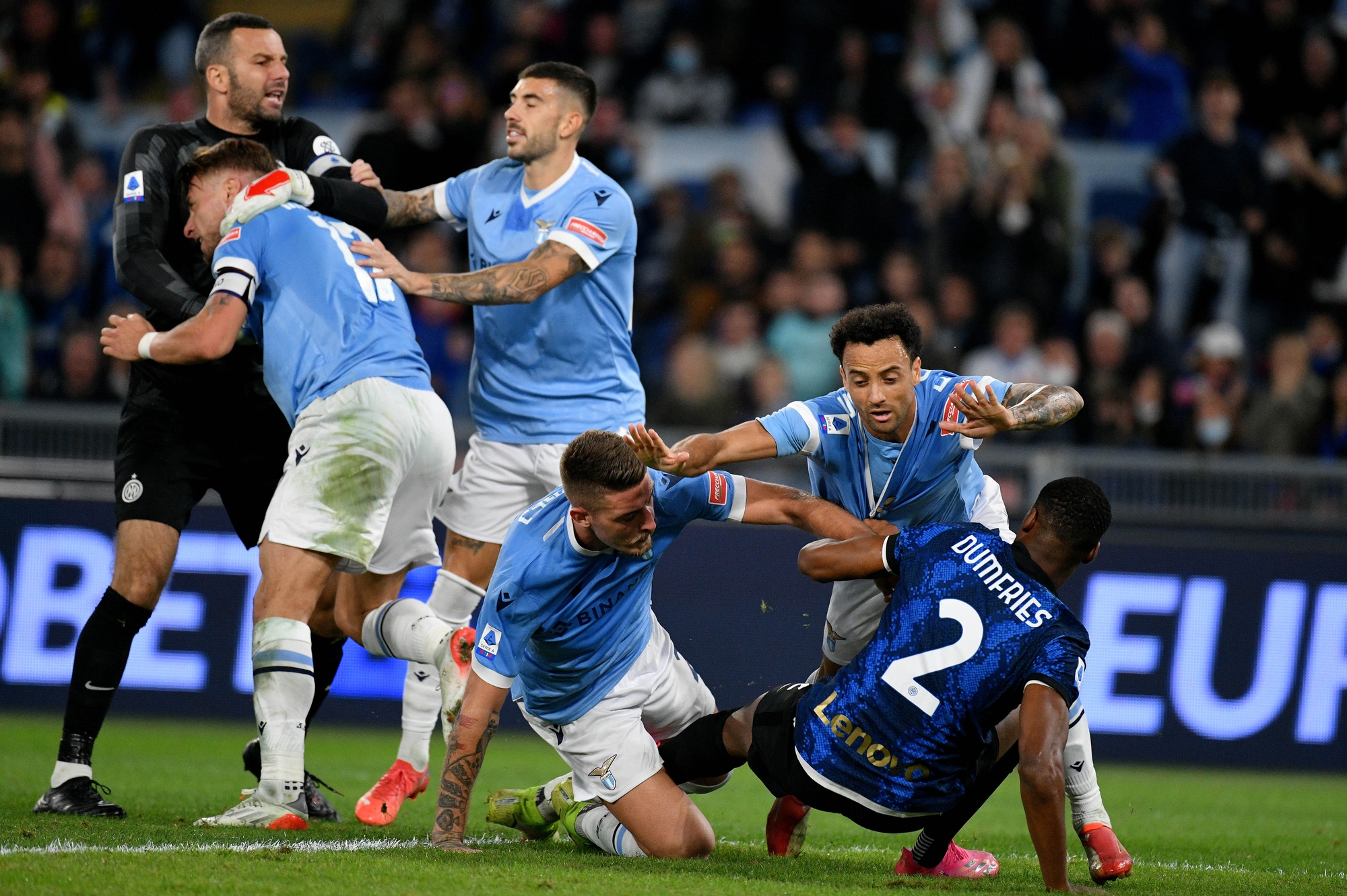 Moviola Lazio-Inter: sul gol di Felipe Anderson e i due rigori nessun errore
