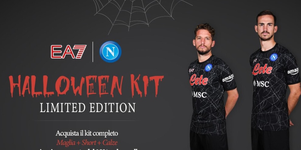 Napoli, ecco la maglia di Halloween per Torino e Bologna