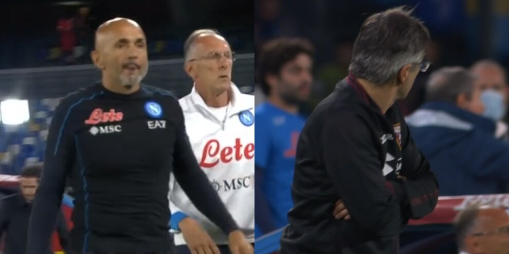 Spalletti, la frase urlata a Juric in panchina: scintille nel finale di Napoli-Torino