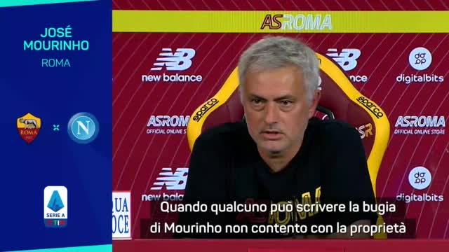 Mourinho: "Scontento? Bugie, c'è chi ride con le tasche piene di soldi..."