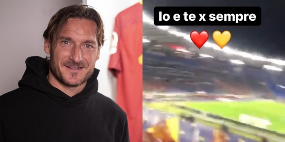 Cori della curva di fronte a Spalletti: Totti li condivide sui social