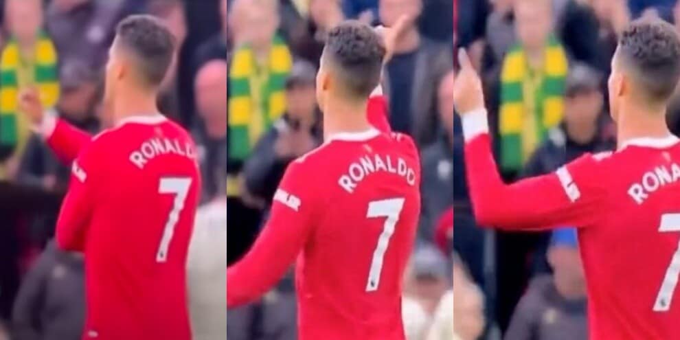 Ronaldo scarica Solskjaer, la presa in giro è virale