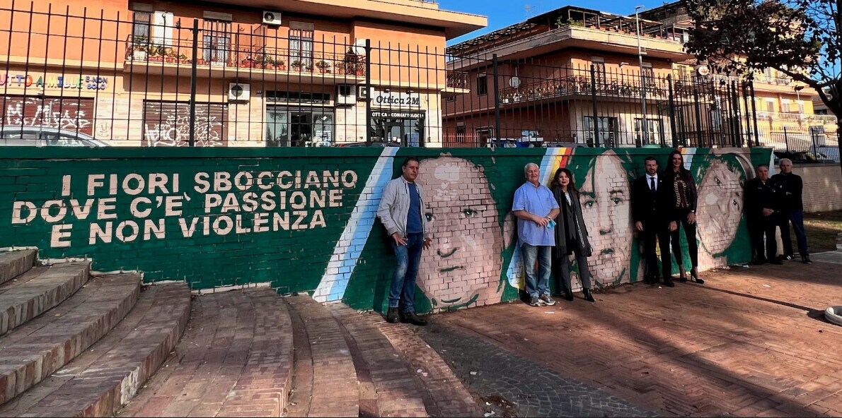Roma e Lazio insieme: inaugurato murales per Paparelli, De Falchi e Sandri