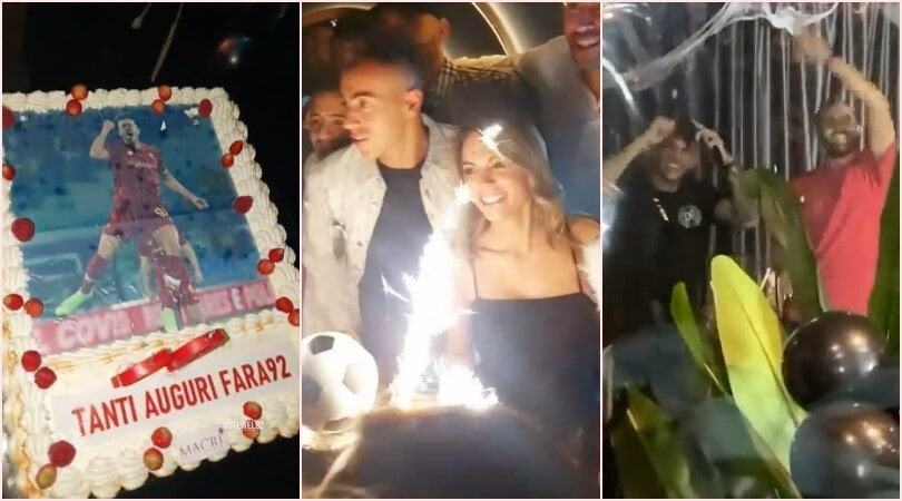 Roma, El Shaarawy compie 29 anni: che festa a Ponte Milvio con amici e giocatori!
