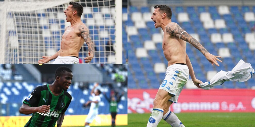 Colpaccio Empoli. Pinamonti e Zurkowski ribaltano il Sassuolo