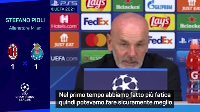 Pioli e i tre punti sfumati: "Vogliamo la prima vittoria in Champions"