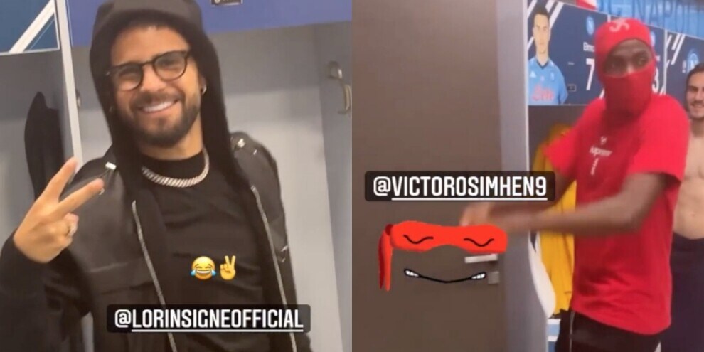 Insigne, che stile! E Osimhen si traveste da tartaruga ninja: show nello spogliatoio!