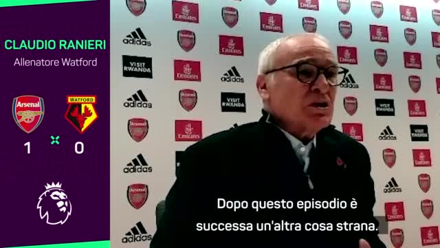 Ranieri attacca l'Arsenal: "Non ci hanno restituito il pallone"