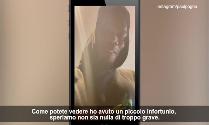 Pogba ai tifosi: "Spero che questo infortunio non sia grave"